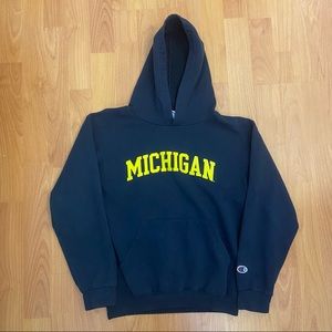 Champion Kids University of Michigan Logo Hoodie L